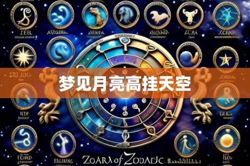 梦见月亮高挂天空