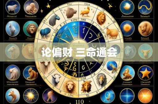 论偏财 三命通会