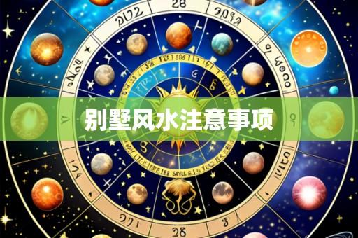 别墅风水注意事项