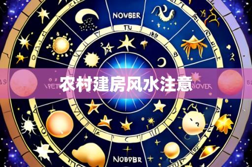 农村建房风水注意