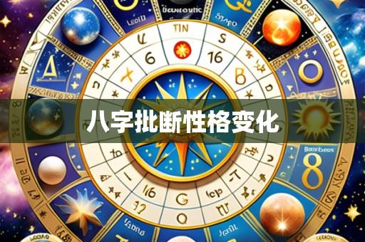 八字批断性格变化