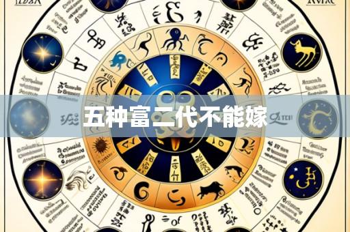 五种富二代不能嫁