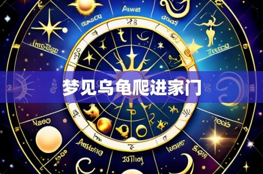 梦见乌龟爬进家门