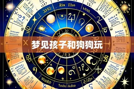 梦见孩子和狗狗玩