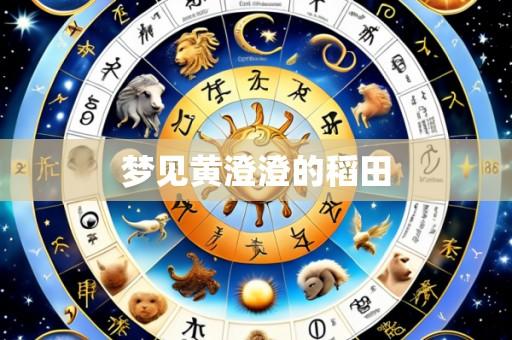 梦见黄澄澄的稻田