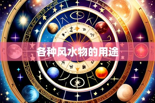 各种风水物的用途
