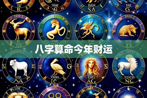 八字算命今年财运