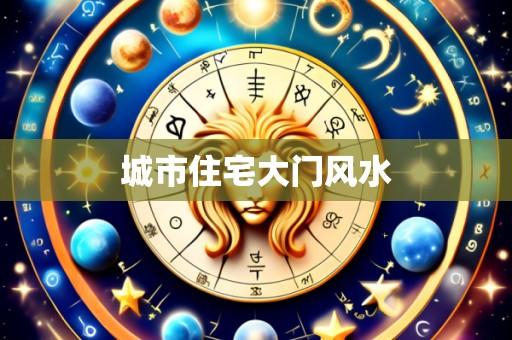 城市住宅大门风水