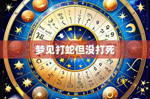 梦见打蛇但没打死