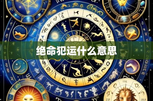 绝命犯运什么意思