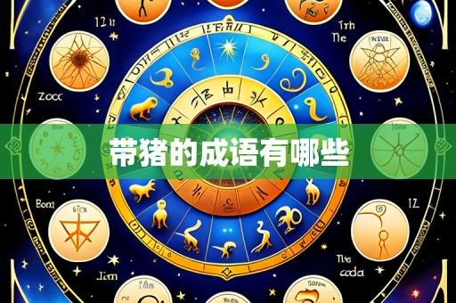 带猪的成语有哪些