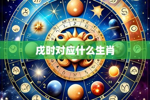 戌时对应什么生肖