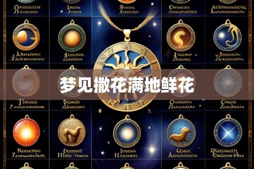 梦见撒花满地鲜花