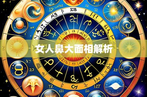 女人鼻大面相解析