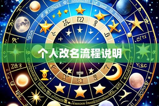 个人改名流程说明