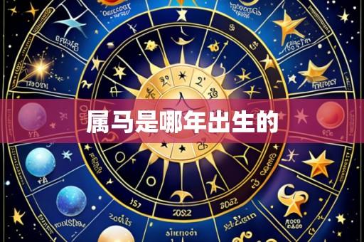 属马是哪年出生的