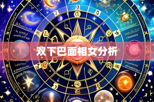 双下巴面相女分析