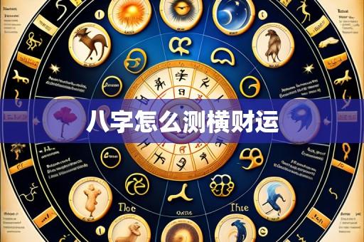 八字怎么测横财运