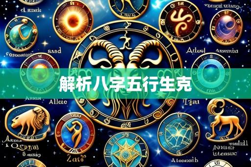 解析八字五行生克