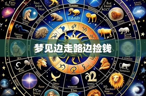 梦见边走路边捡钱