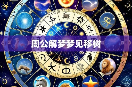 周公解梦梦见移树
