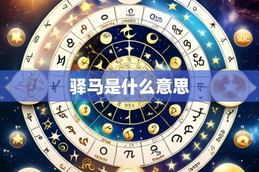 驿马是什么意思