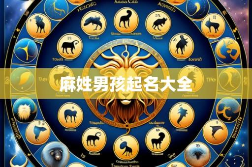 麻姓男孩起名大全