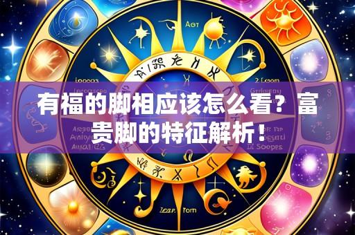 有福的脚相应该怎么看?富贵脚的特征解析!