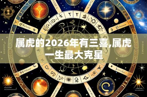 属虎的2026年有三喜,属虎一生最大克星