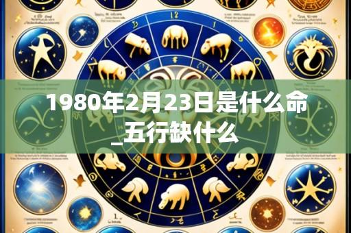 1980年2月23日是什么命_五行缺什么