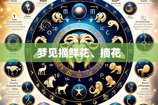 梦见摘鲜花、摘花