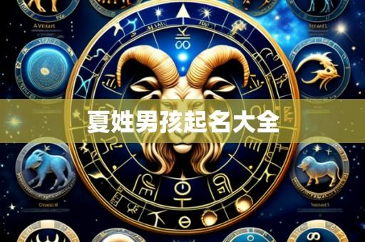 夏姓男孩起名大全