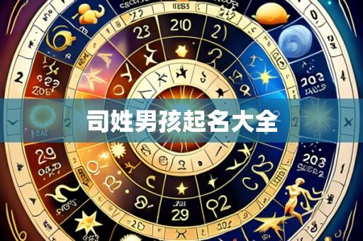 司姓男孩起名大全