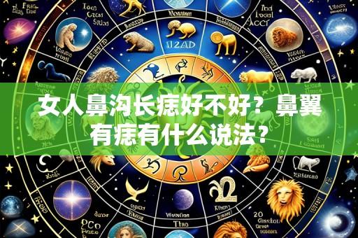 女人鼻沟长痣好不好？鼻翼有痣有什么说法？