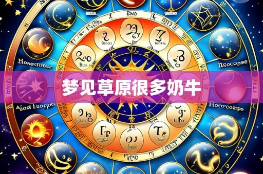 梦见草原很多奶牛