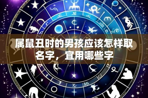 属鼠丑时的男孩应该怎样取名字，宜用哪些字