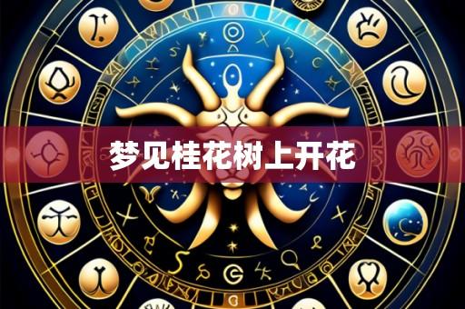 梦见桂花树上开花