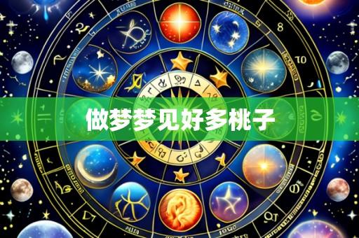 做梦梦见好多桃子