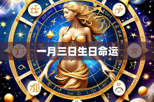 一月三日生日命运