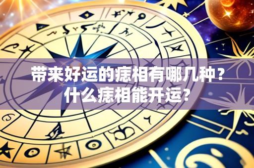 带来好运的痣相有哪几种?什么痣相能开运?