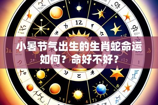 小暑节气出生的生肖蛇命运如何？命好不好？
