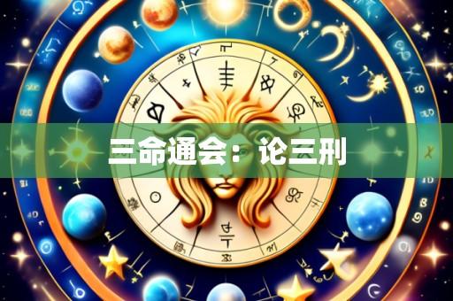 三命通会:论三刑