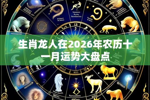 生肖龙人在2026年农历十一月运势大盘点