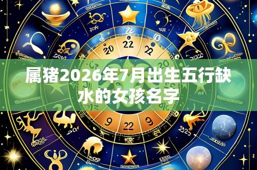 属猪2026年7月出生五行缺水的女孩名字