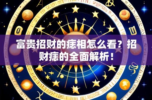富贵招财的痣相怎么看?招财痣的全面解析!