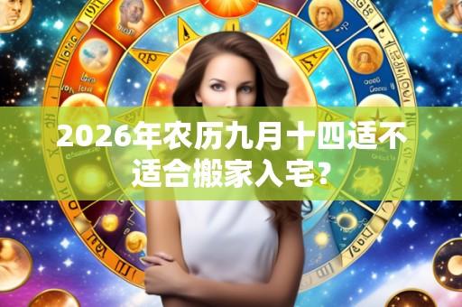 2026年农历九月十四适不适合搬家入宅?