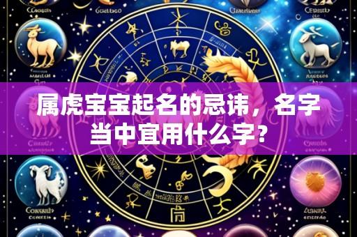 属虎宝宝起名的忌讳,名字当中宜用什么字?