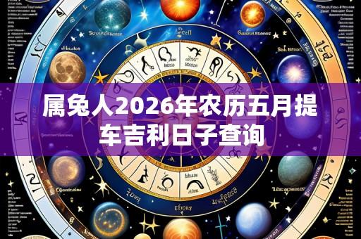 属兔人2026年农历五月提车吉利日子查询