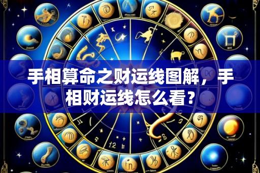 手相算命之财运线图解,手相财运线怎么看?