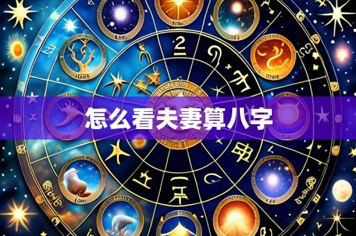 怎么看夫妻算八字